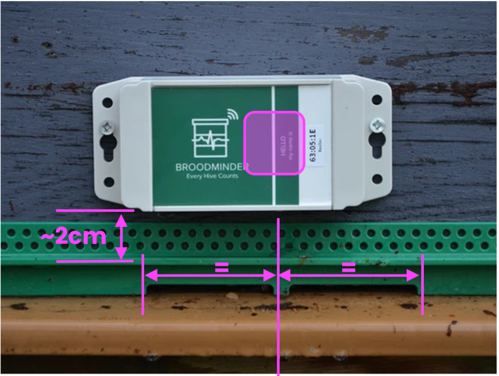 Posizione di montaggio del BeeDar