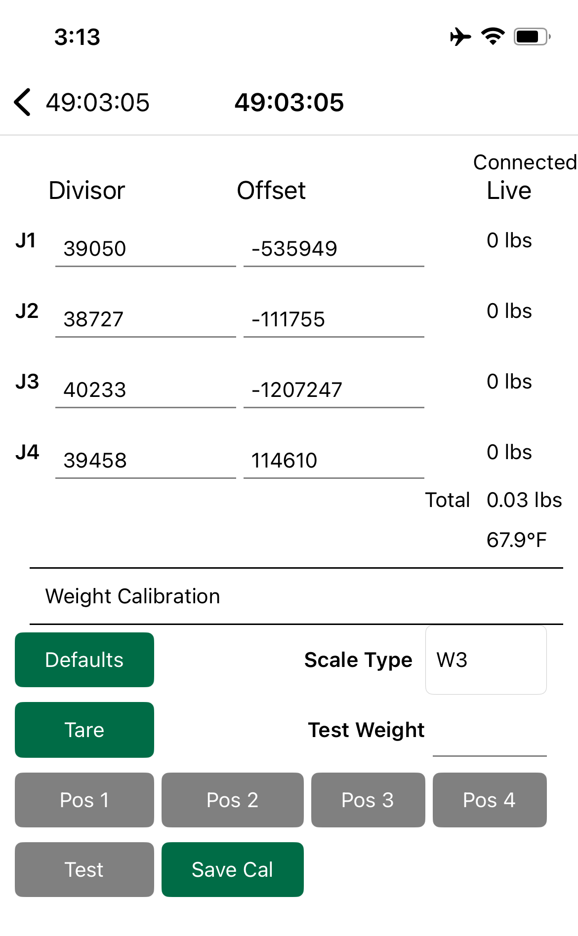 Bapp Calibration Example