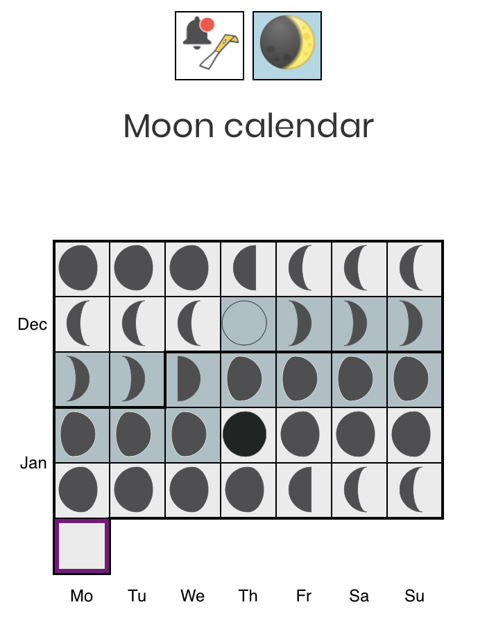 Calendário da Lua